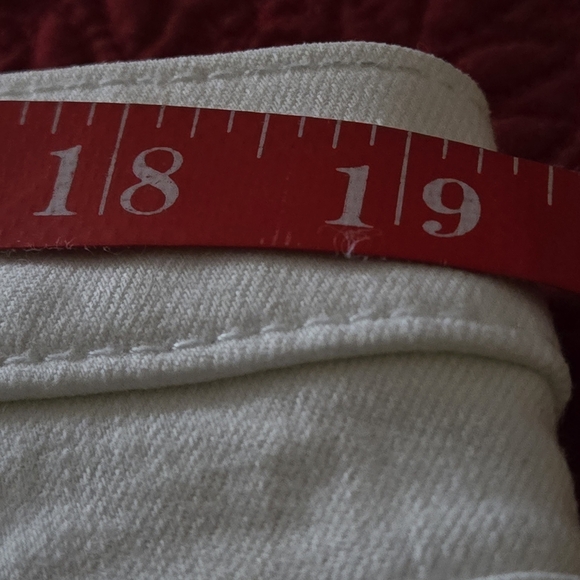 Talbots Women's 18 Eggshell White High Waist Jegging Crop 5 Pockets Modern Chic - Picture 13 of 16